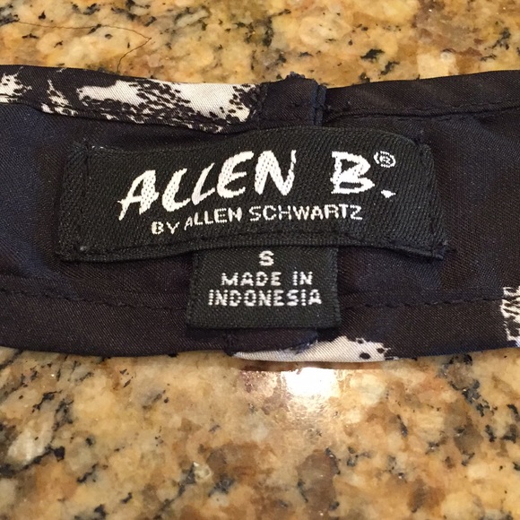 Allen B Black Floral Sheer Mini Dress - Picture 3 of 7